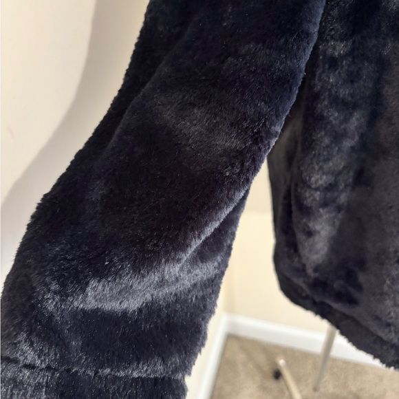 Banana Republic Black Faux Fur Cowl Neck Sweater - Picture 2 of 5